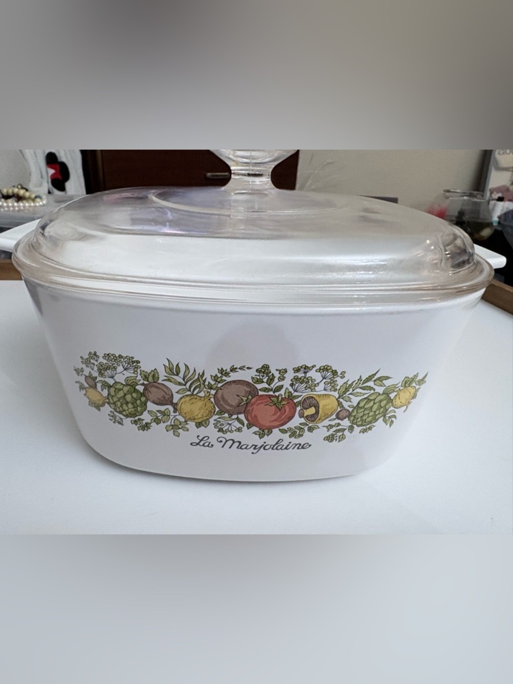 Vintage CorningWare Spice of Life La Marjolaine A-3-B 3 Qt Casserole Pyrex Lid